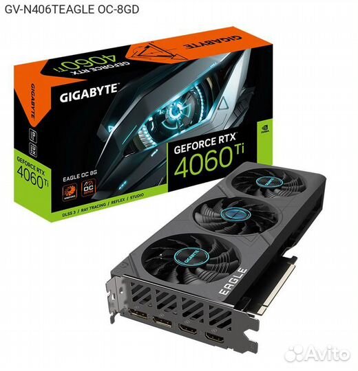 Видеокарта Gigabyte nVidia GeForce RTX 4060 Ti Eag