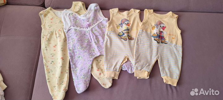 Одежда для девочки пакетом от 0 до 6 месяцев