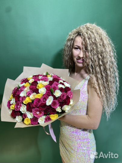 101 роза с бесплатной доставкой в Севастополе