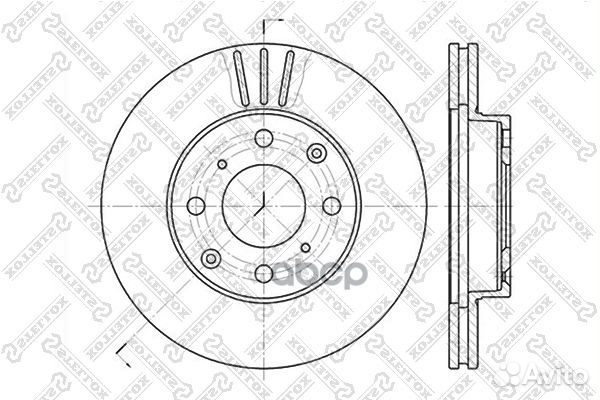 60202615VSX диск тормозной передний Honda Civi