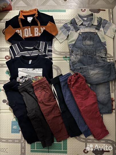 Вещи пакетом на мальчика 92 98