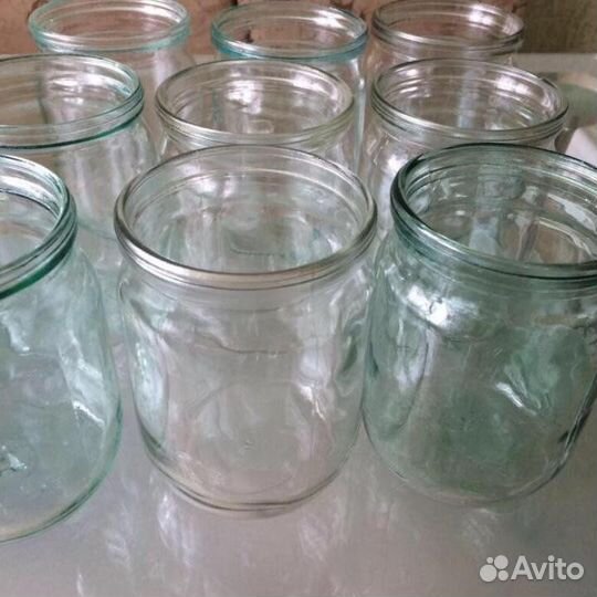 Стеклянные советские банки 0.5 л, 0.7, 1л