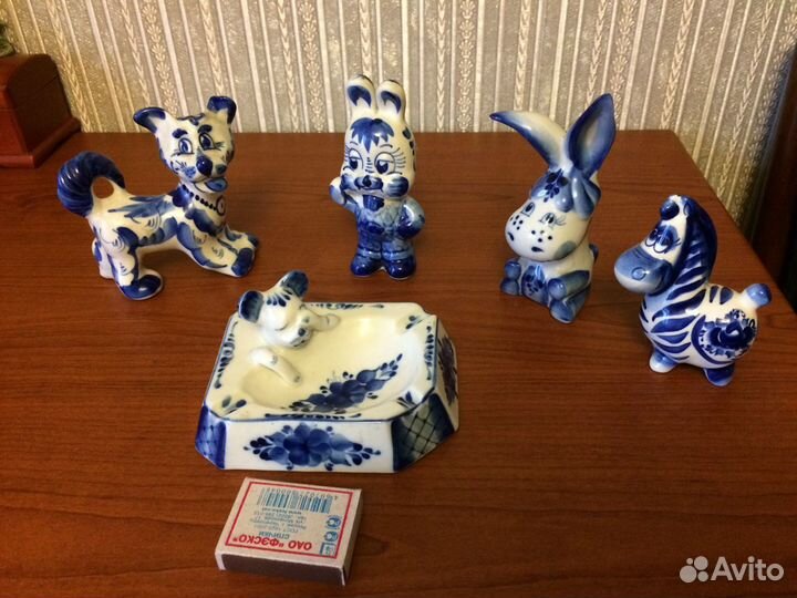 Фигурки Гжель по 400,00,лошадку продали