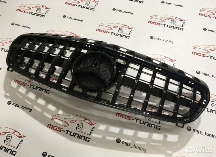 Решетка Mercedes A-class w176 GT black