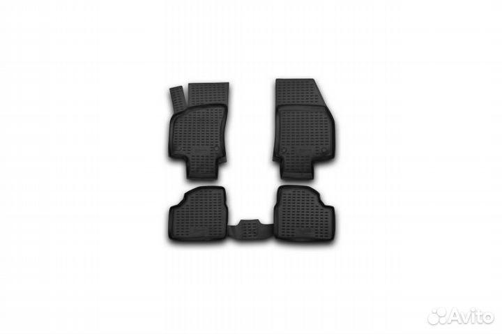 Коврики в салон opel astra h 2004-2014, хб, 4 шт