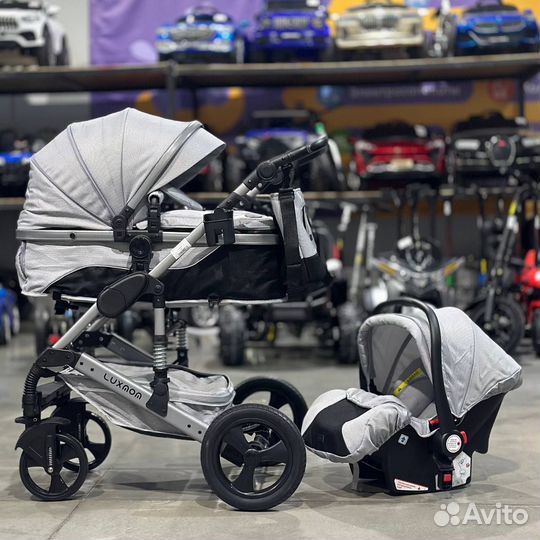 Новая коляска трансформер 3в1/ luxmom 558 Кука