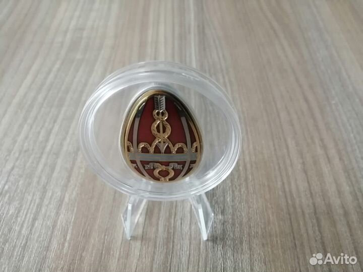 Монета Красное яйцо фаберже на пасху