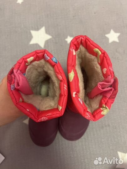 Сапожки зимние на девочку 25, 26