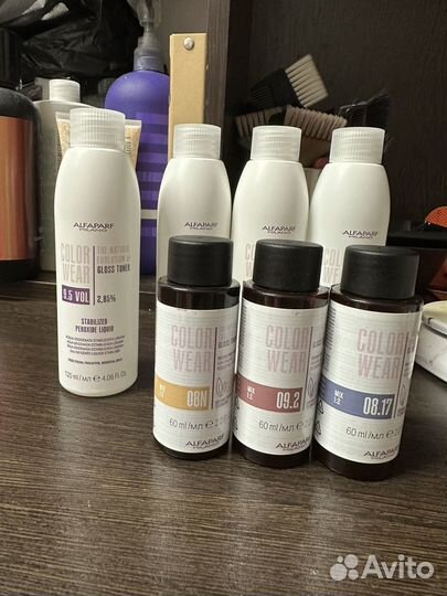 Гелевый краситель и оксид alfaparf milano