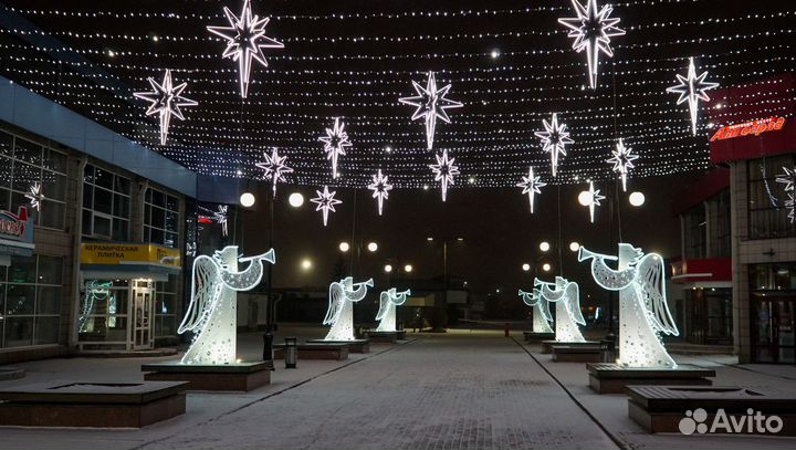 Уличные световые фигуры для оформления города