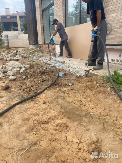 Аренда компрессора с отбойными молотками