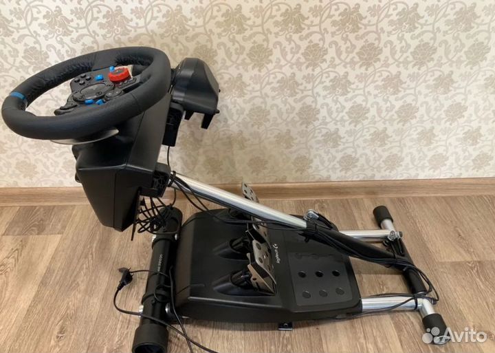 Игровой руль Logitech g29 с кпп (Shifter + стойка)