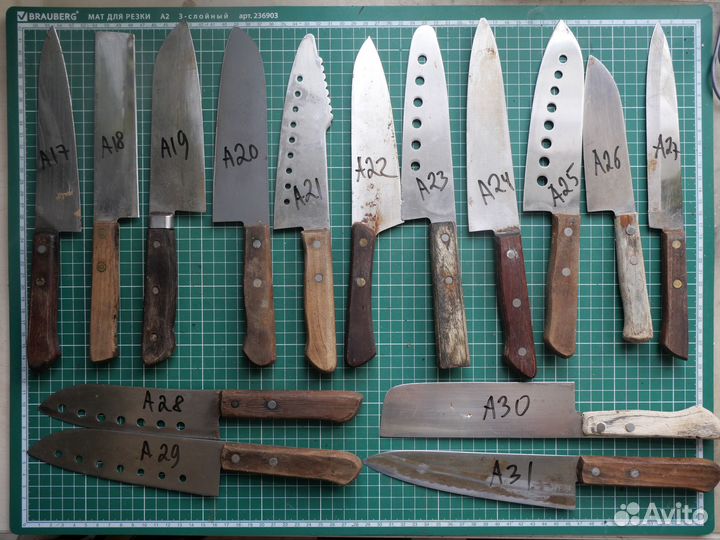 Кухонные ножи из Японии. Лот А 