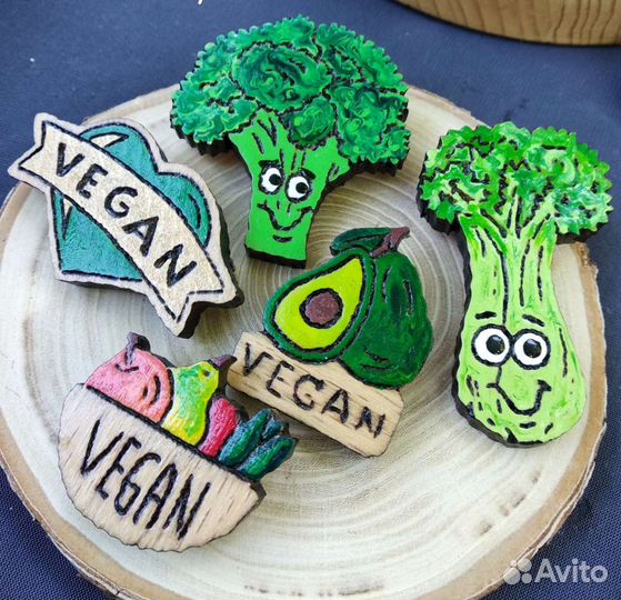 Значок веган