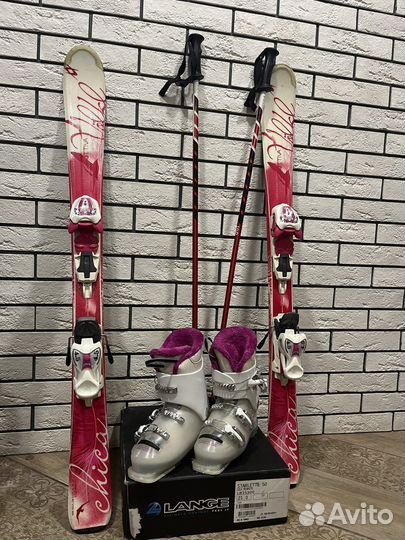 Горные лыжи детские комплект