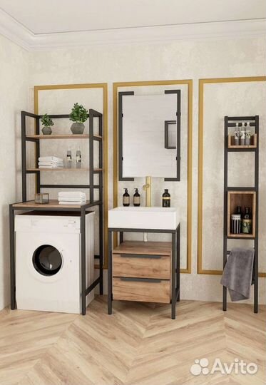 Стойка для стиральной машины loft, 70х60х182 мм
