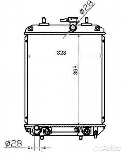 Радиатор охлаждения SAT TY00013 Toyota Passo KGC15