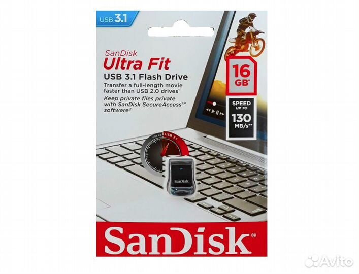 Флешка Usb 3.1 SanDisk Ultra Fit на 16GB