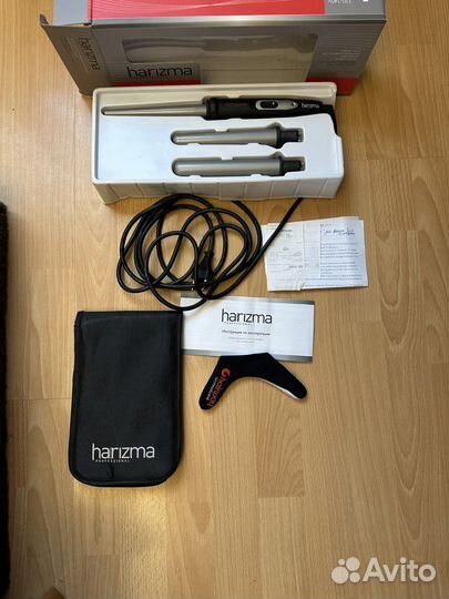 Плойка для волос с тремя насадками Harizma новая