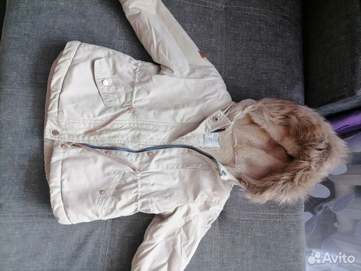 Парка для девочки zara 92