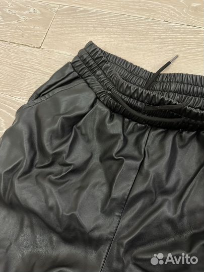 Брюки кожаные
