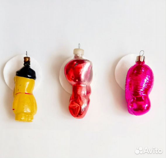 Елочные игрушки СССР животные