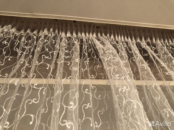 Тюль готовый на шторной ленте