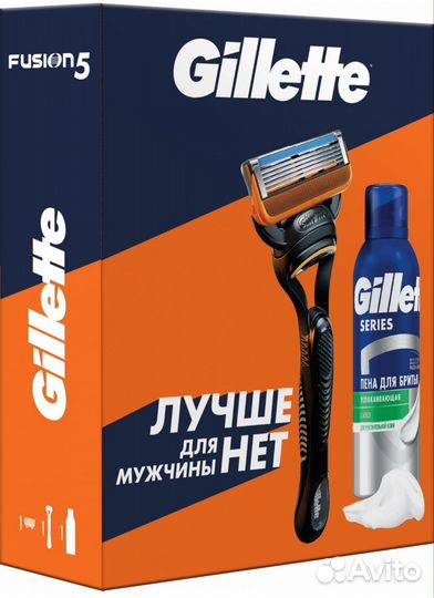 Мужской подарочный набор Gillette Fusion