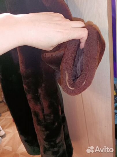 Шуба из цигейки