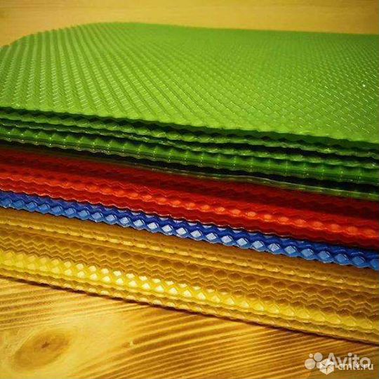 Натуральная/цветная вощина для изготовления свечей