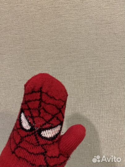 Варежки детские-человек паук