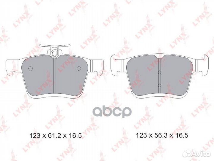 Колодки дисковые задние Audi A3, VW Golf VII