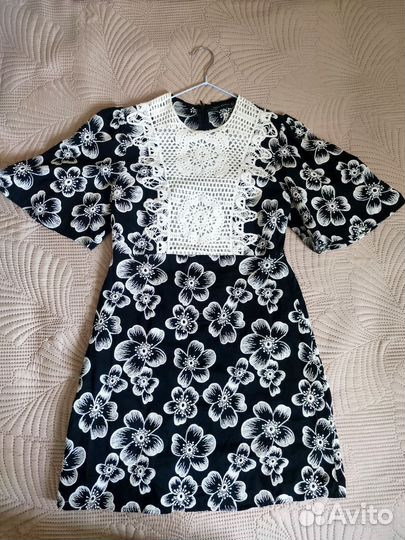 Платье летнее Zara хлопок, кружево