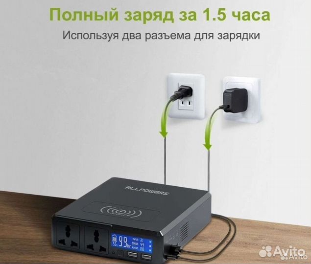 Портативная электростанция s 200(41600 mAh)