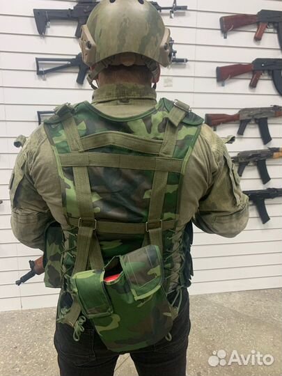 Тактическая Разгрузка Олива 8 Магазинов+Гранатники