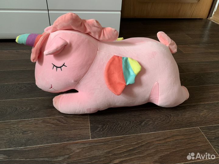 Большая Игрушка-подушка + плед внтури