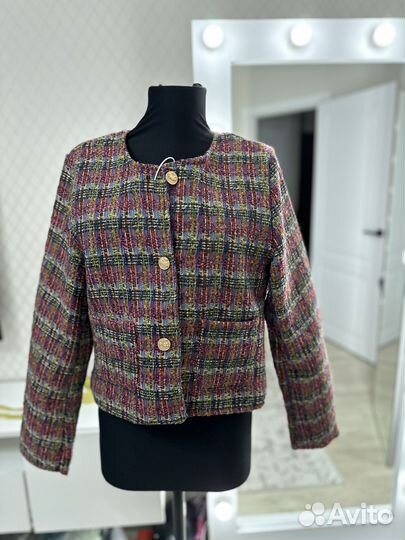 Жакет твидовый новый