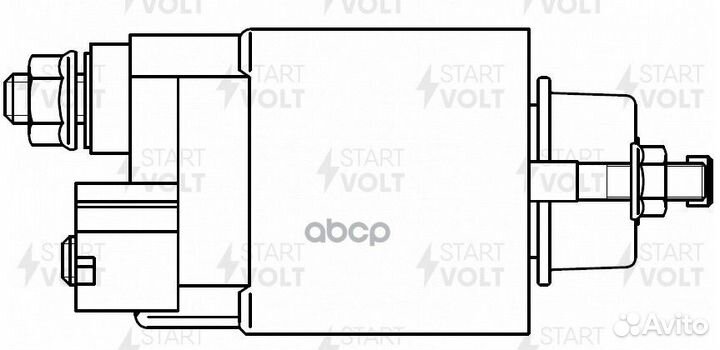 Реле втягивающее стартера для а/м Toyota Coroll