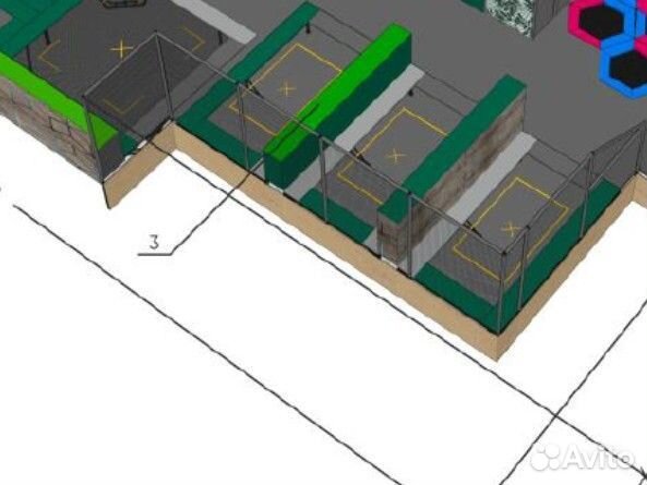 Батутная арена с батуттами 5+3(Евро размер)