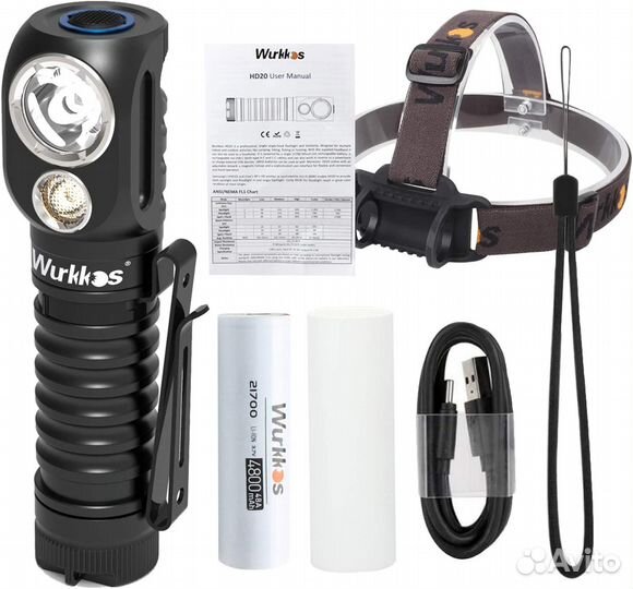 Налобный фонарь Wurkkos HD20