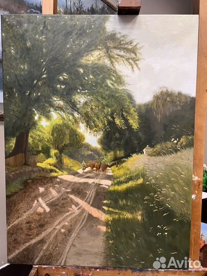 Картина маслом на холсте пейзаж
