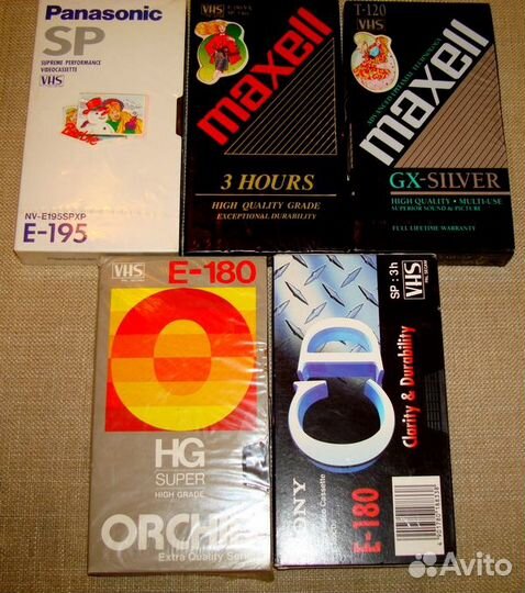 Лот из пяти видеокассет VHS. Различные события