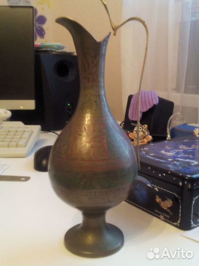 Кувшин латунь, индия,СССР