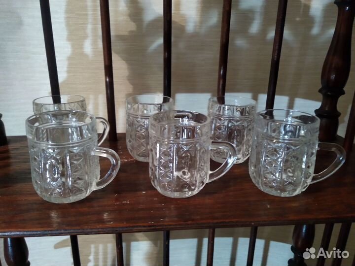 Хрустальные стаканы,6штук