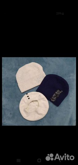 Шапка зима женская. Берет осень.4 шт