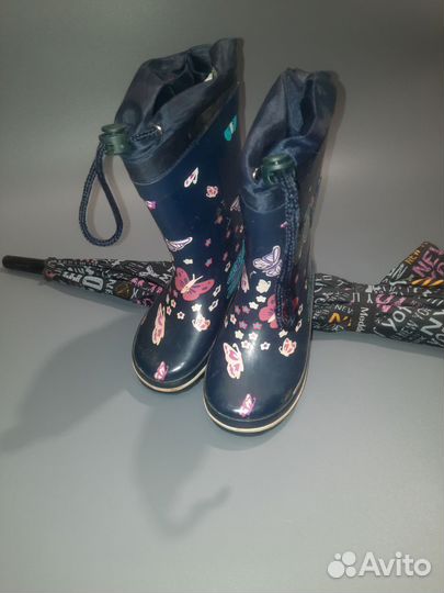 Непромокаемые штаны тим 110/ резиновые сапоги 26р