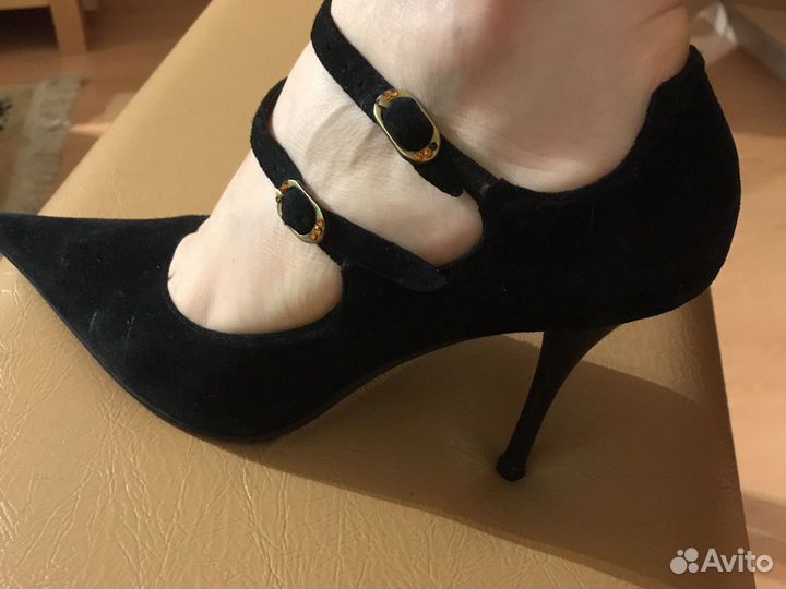 Туфли замшевые