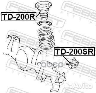Отбойник рычага зад прав/лев TD200SR Febest