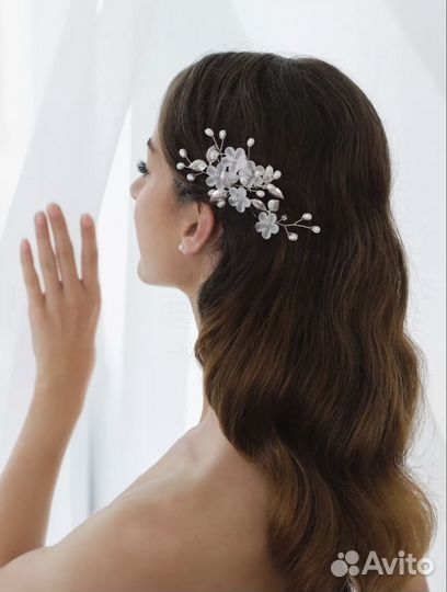 Шпилька свадебная диадема