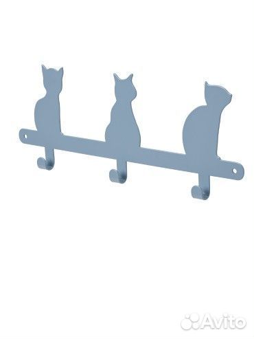 IKEA Barndrom вешалка с 3 крючками 34 см коты